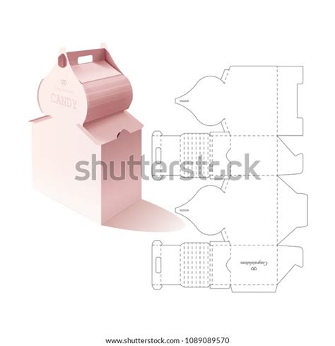 Retail Box Blueprint Template Stock Vector Royalty Free