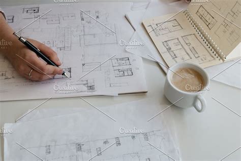 Architect Sketches and Coffee