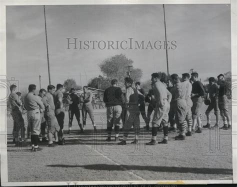 1933 Coach Lou Little Instructs Columbia Football Squad In Tucson