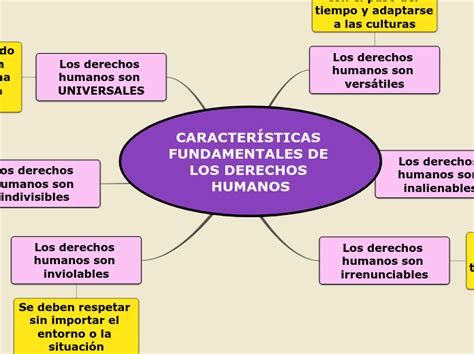 CaracterÍsticas Fundamentales De Los Derec Mind Map