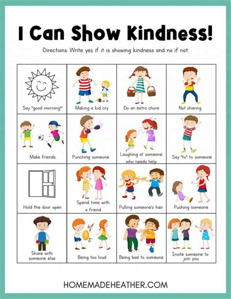 Kindness Activity Sheets