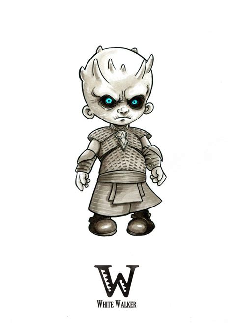 W Is For White Walker Tiny Creatures Alphabet By David G Forés