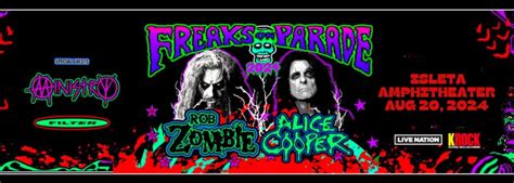 Rob Zombie Alice Cooper Tickets 20th August Isleta Amphitheater