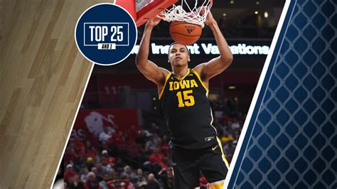 College basketball rankings: Iowa rounds out Top 25 And 1 with a better ...