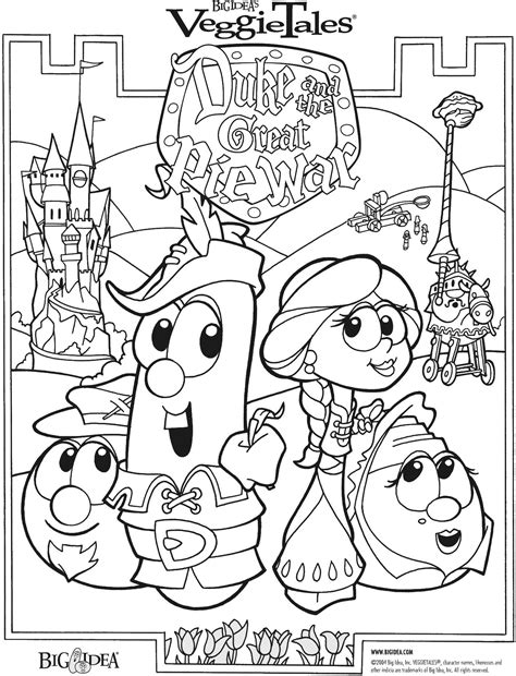 Veggie Tales Coloring Pages