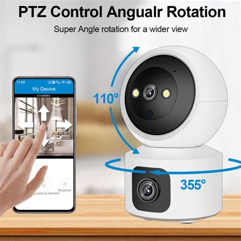 Camera WiFi Yoosee 2 Mắt Kép 4 0Mpx Hình Ảnh Sắc Nét Xoay 360 Ban