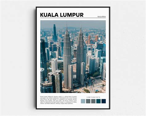 Kuala Lumpur Print Petronas Twin Towers Kuala Lumpur Poster Kuala