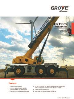 Grove Grt Specifications Cranemarket