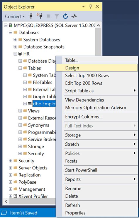 Primary Key In Sql Server