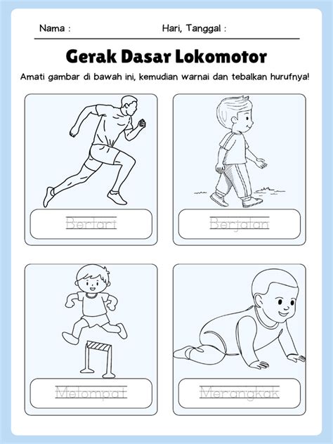 lkpd mewarnai gerak lokomotor kelas