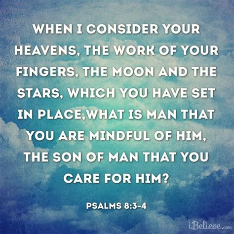 When I Consider Your Heavens The Work Of Your Fingers The Moon And