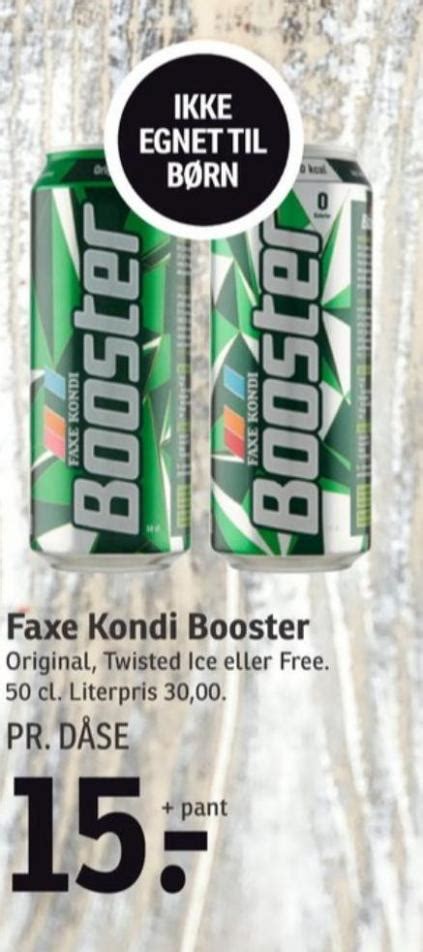 Faxe Kondi Booster Energidrik Spar Januar Alle Tilbudsavis