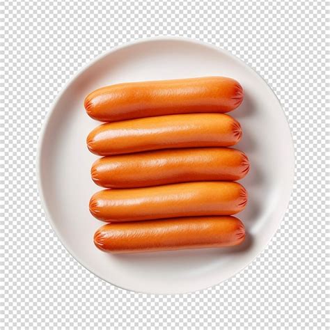 Premium Psd Fresh Sausages Isolated On Transparent Background Png