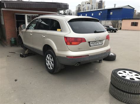 Установка велокрепления на Фаркоп и замена колёс на летние. — Audi Q7 ...