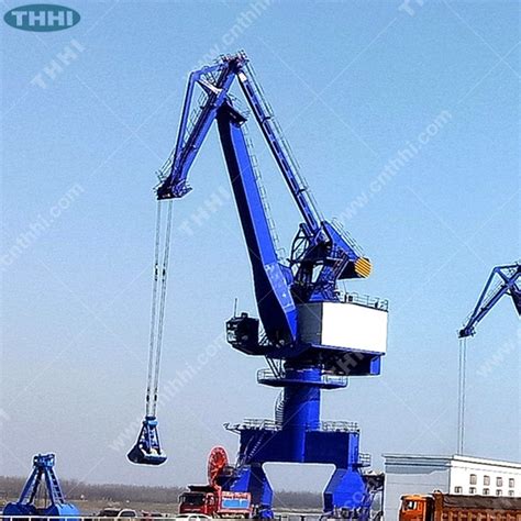 10t25m Single Boom Railway Moving Port Crane For Bulk Container Cargo