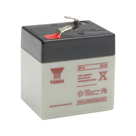 Yuasa NP1 6 Sealed Acid Battery 6V 1ah