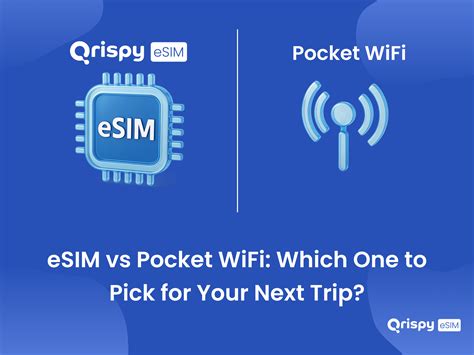 eSIM vs Pocket WiFi: Which One to Pick for Your Next Trip? - Qrispy eSIM