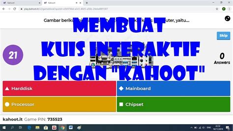 Cara Membuat Kuis Interaktif Atau Ujian Interaktif Dengan Kahoot Youtube