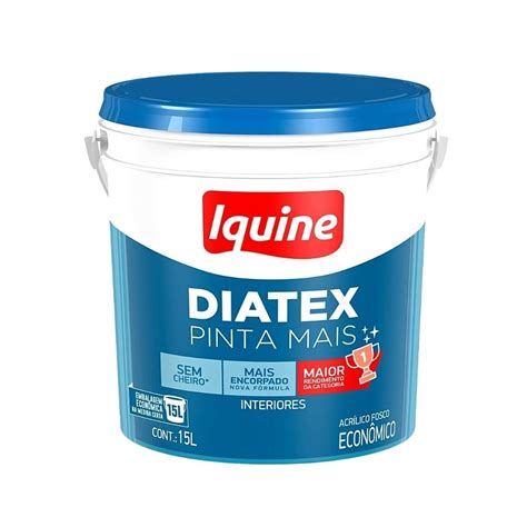 Tinta Acrílica Látex Iquine Diatex 3 6L Branco Neve Natal Home Center