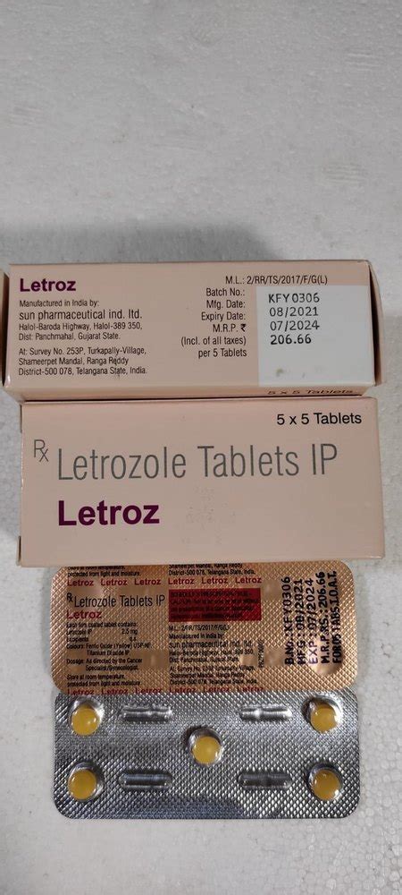 Letrozole IP Tablet Packaging Type Box At Rs 228 Strip In New Delhi