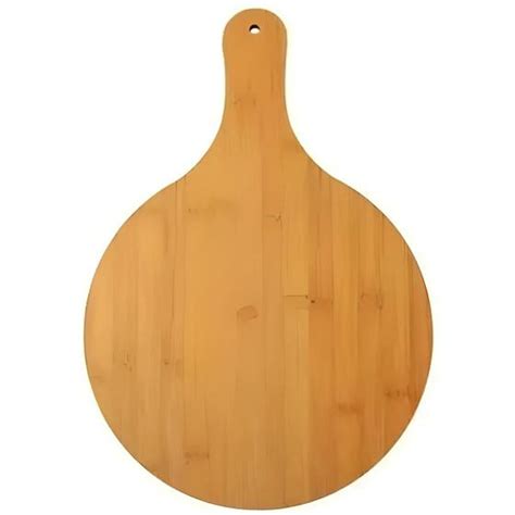 Tábua De Corte Cozinha Redonda Estilo Bambu 44x30 Cm Frios Em Casa