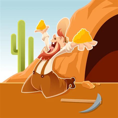 100,000 Gold prospector cartoon Vector Images | Depositphotos