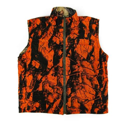 Natural Gear Blaze Camo Orange Safety Vest With Velcro Closure