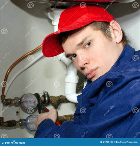 Plumber In Uniform Royalty Free Stock Photography - Image: 29235107