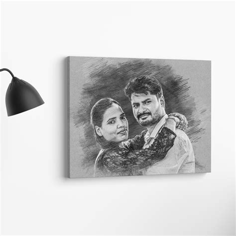 Pencil Sketch Canvas 1L - Prints India