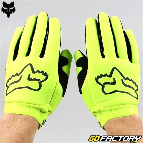 Gants Cross Fox Racing Legion Homologu S Ce Jaunes Fluo Quipement