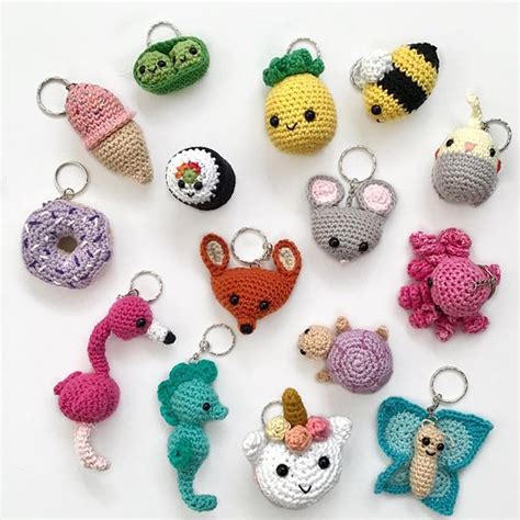 Amigurumi Bunny Keychain Without Dress Free Pattern Amigurumi