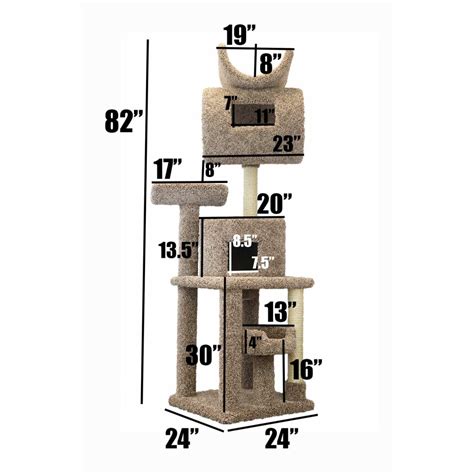 Cats Choice 7 Foot Tall Carpeted Cat Tower Catsplay Superstore