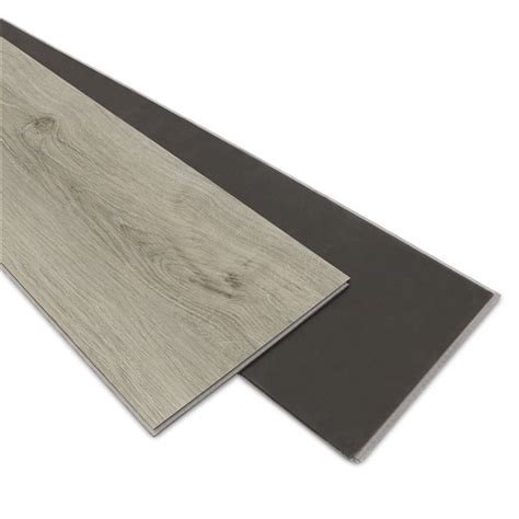 Revêtement de plancher en vinyle gris Salem par Everhome de 60 po x 9