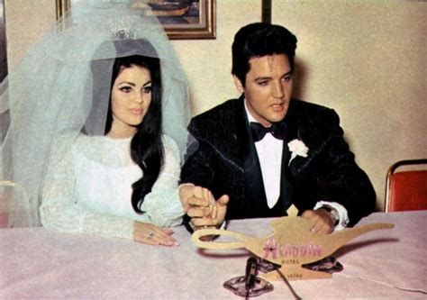 45 Candid Photographs Of Elvis And Priscilla Presley On Their Wedding