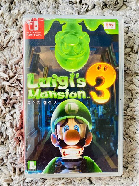 Luigi Mansion Nintendo Switch Game Video Gaming Video Games