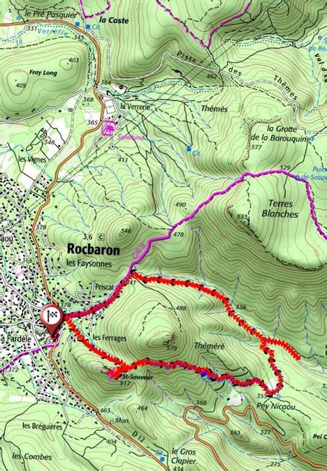 Lei Sauto Valat Rando La Crau Rocbaron Ruines De Saint Sauveur