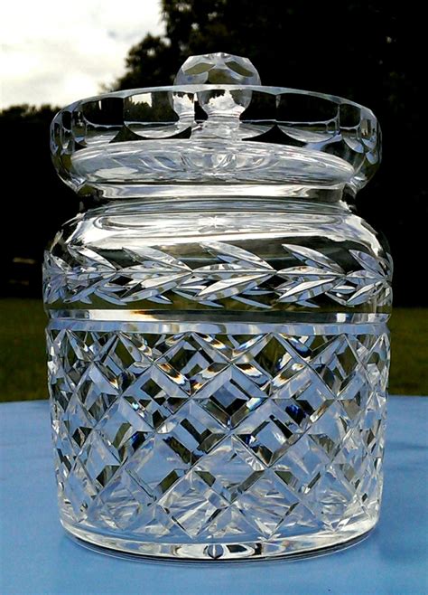 Large Waterford Crystal Jar With Lid By Superretrochic On Etsy