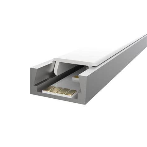 Mm Long Shallow Surface Mounted Aluminium Extrusion