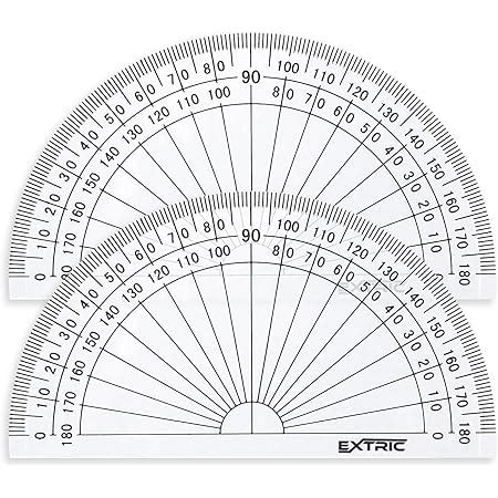 Amazon Plastic Protractor Math Protractors 180 Degrees 4 Inch