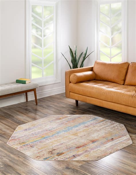 Multicolor 7 10 X 7 10 Deepa Octagon Rug