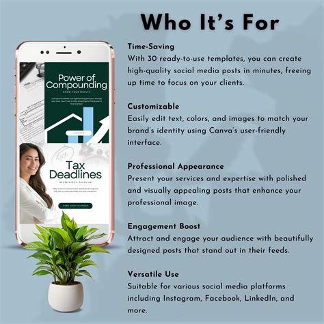 Accounting and Bookkeeping Social Media Templates Tax Accountant Social