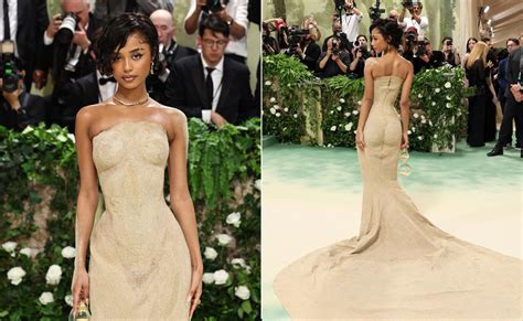 Met Gala Tyla S Balmain Sand Dress Was Sculpted So Precisely For