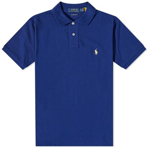 Polo Ralph Lauren Men S Custom Fit Polo Shirt In Fall Royal Polo Ralph Lauren