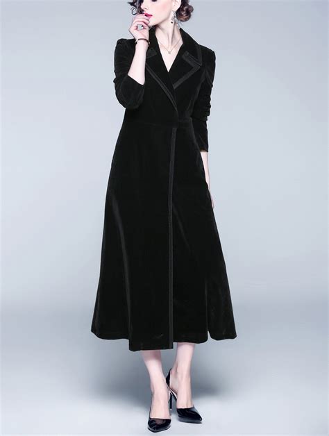 Velvet Coat Winter Velvet Long Coat Woman Loose Velvet Maxi Etsy