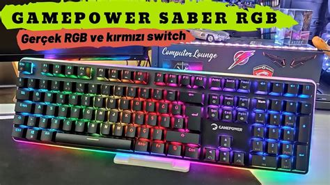 Gamepower Saber RGB Blue Switch Kablolu Mekanik Oyuncu