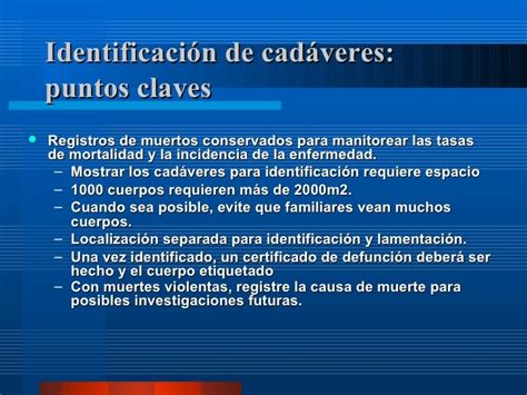 Identificacion De Cadaveres