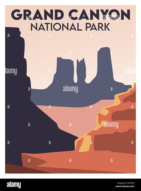 Grand Canyon National Park Royalty Free Vector Image Stock Vector Image