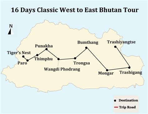 16 Days Classic West To East Bhutan Tour