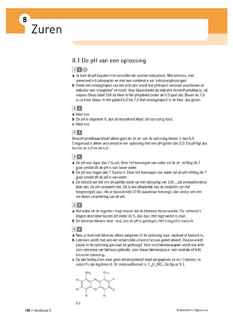 Antwoorden Hoofdstuk V Scheikunde Studeersnel