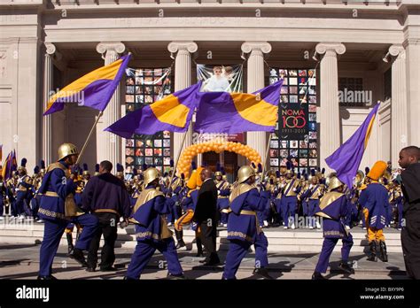 St. Augustine high school marching band commemorating the 100 year ...